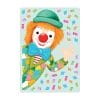 Fensterbild Karneval Clown von der Seite wiederverwendbar Frühling bunte Geburtstag Fasching farbig Auf dem Bild ist das Produkt: Fensterbild Karneval Clown von der Seite wiederverwendbar Frühling bunte Geburtstag Fasching farbig zum Preis von €13.9 abgebildet.