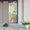 Auf dem Bild ist das Produkt: Fensterbild Karneval Clowns Girlande Luftballons wiederverwendbar Frühling bunte Dreiecke Fasching farbig zum Preis von €17.9 abgebildet.