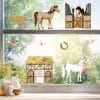 Fensterbild Pferde Frühling Sommer Pferdehof Blumen wiederverwendbare Fensteraufkleber Kinderzimmer Mädchen Kind Auf dem Bild ist das Produkt: Fensterbild Pferde Frühling Sommer Pferdehof Blumen wiederverwendbare Fensteraufkleber Kinderzimmer Mädchen Kind zum Preis von €13.9 abgebildet.