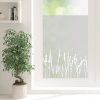 Auf dem Bild ist das Produkt: Sichtschutzfolie Lavendel florale Fensterfolie Fensterdeko Milchglasfolie Wiederverwendbar Sichtschutz zum Preis von €24.9 abgebildet.