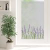 Auf dem Bild ist das Produkt: Sichtschutzfolie mit farbigem Lavendel Fensterfolie Fensterdeko Milchglasfolie Sichtschutz Wiederverwendbar zum Preis von €24.9 abgebildet.