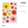 Auf dem Bild ist das Produkt: Fensterbild Gerbera wiederverwendbar pastell Blumen bunt florale Fensterdekoration zum Preis von €13.90 abgebildet.