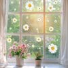 Auf dem Bild ist das Produkt: Fensterbild Kamille wiederverwendbar weiß Blumen Gänseblümchen Fensterdekoration zum Preis von €13.9 abgebildet.