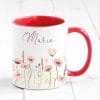 Tasse Wildblumen personalisiert farbig mit Wildblumen und dem Wunschnamen Natur Naturliebhaber Auf dem Bild ist das Produkt: Tasse Wildblumen personalisiert farbig mit Wildblumen und dem Wunschnamen Natur Naturliebhaber zum Preis von €17.90 abgebildet.