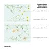 Auf dem Bild ist das Produkt: Fensterbild gelbes Wildgras Gräser Zweig Rahmen wiederverwendbar Fensteraufkleber Fensterdekoration Frühling zum Preis von €17.90 abgebildet.
