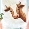 Fensterbild Kuh ins Fenster schauend braun schwarz reinschauend Kuhkopf wiederverwendbar Frühling Bauernhof Bulle Kalb Auf dem Bild ist das Produkt: Fensterbild Kuh ins Fenster schauend braun schwarz reinschauend Kuhkopf wiederverwendbar Frühling Bauernhof Bulle Kalb zum Preis von €13.9 abgebildet.