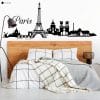 Auf dem Bild ist das Produkt: Wandtattoo Skyline Paris Wandaufkleber Eiffelturm Notre Dame Wandsticker Heimat zum Preis von €26.9 abgebildet.