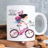 Anpassbare Tasse Einschulung Mädchen auf dem Fahrrad Wunschname Ab heute bin ich ein Schulkind Geschenk Schulanfang Schulranzen Zuckertüte Auf dem Bild ist das Produkt: Anpassbare Tasse Einschulung Mädchen auf dem Fahrrad Wunschname Ab heute bin ich ein Schulkind Geschenk Schulanfang Schulranzen Zuckertüte zum Preis von €18.9 abgebildet.