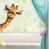 Auf dem Bild ist das Produkt: Fensterbild Löwe Giraffe ins Fenster schauend reinschauend Löwenkopf oder Giraffenkopf Savanne wiederverwendbar Sommer Afrika zum Preis von €13.9 abgebildet.