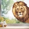 Auf dem Bild ist das Produkt: Fensterbild Löwe Giraffe ins Fenster schauend reinschauend Löwenkopf oder Giraffenkopf Savanne wiederverwendbar Sommer Afrika zum Preis von €13.9 abgebildet.