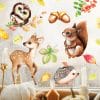 Fensteraufkleber Herbsttiere Set Rehkitz Eule Eichhörnchen Igel Blätter Eichel herbstlicher Fensteraufkleber Fensterdeko Auf dem Bild ist das Produkt: Fensteraufkleber Herbsttiere Set Rehkitz Eule Eichhörnchen Igel Blätter Eichel herbstlicher Fensteraufkleber Fensterdeko zum Preis von €13.9 abgebildet.