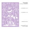 Auf dem Bild ist das Produkt: Fensterbild Weihnachten Winter Schneemann Let it Snow Fensteraufkleber Schneeflocken wiederverwendbar Weihnachtsdeko Winterdekoration zum Preis von €17.9 abgebildet.