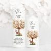 Auf dem Bild ist das Produkt: Taufkerze Lebensbaum Reh Hase Kerze zur Taufe Baum Taufspruch individualisierbar zum Preis von €6.40 abgebildet.